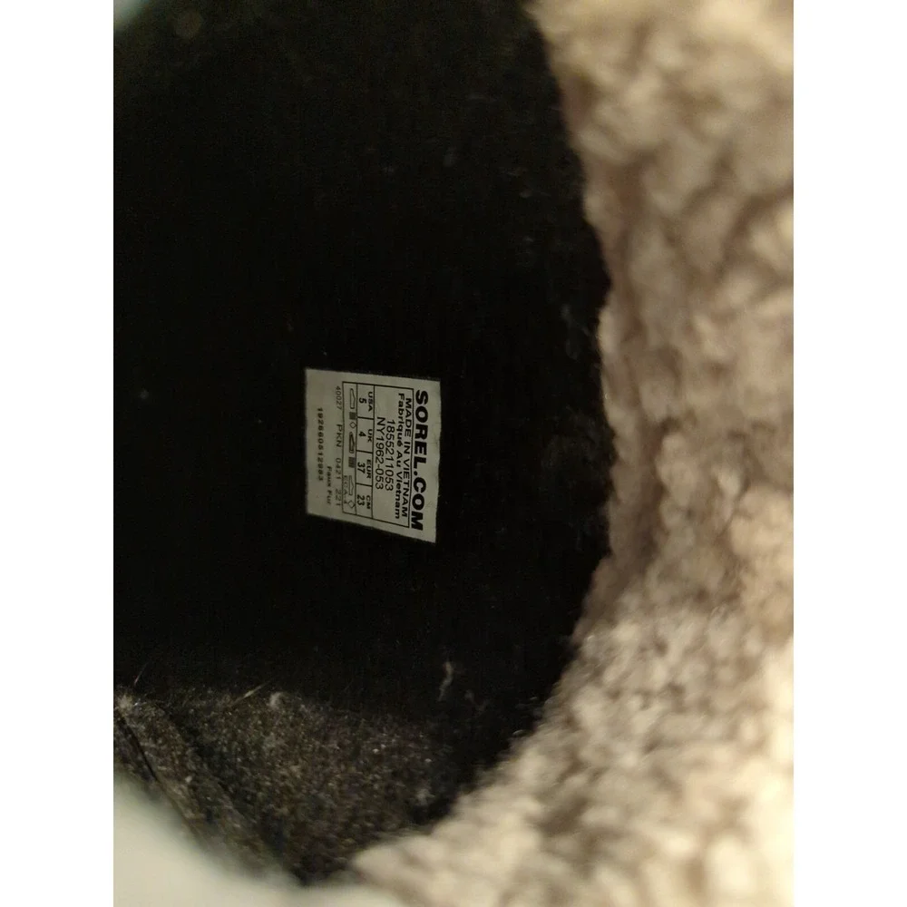 Sorel Women Gray and Black Waterproof Winter Snow Boots US Size 5‎